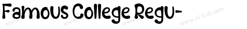 Famous College Regu字体转换